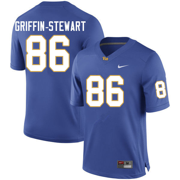 Men #86 Nakia Griffin-Stewart Pitt Panthers College Football Jerseys Sale-Royal